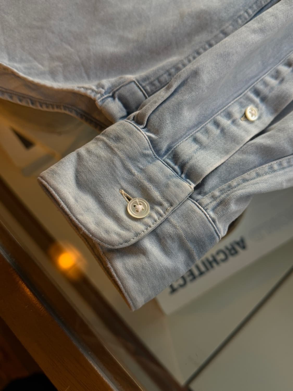 아크네 스튜디오 데님 버튼다운 셔츠 100 상품이미지8