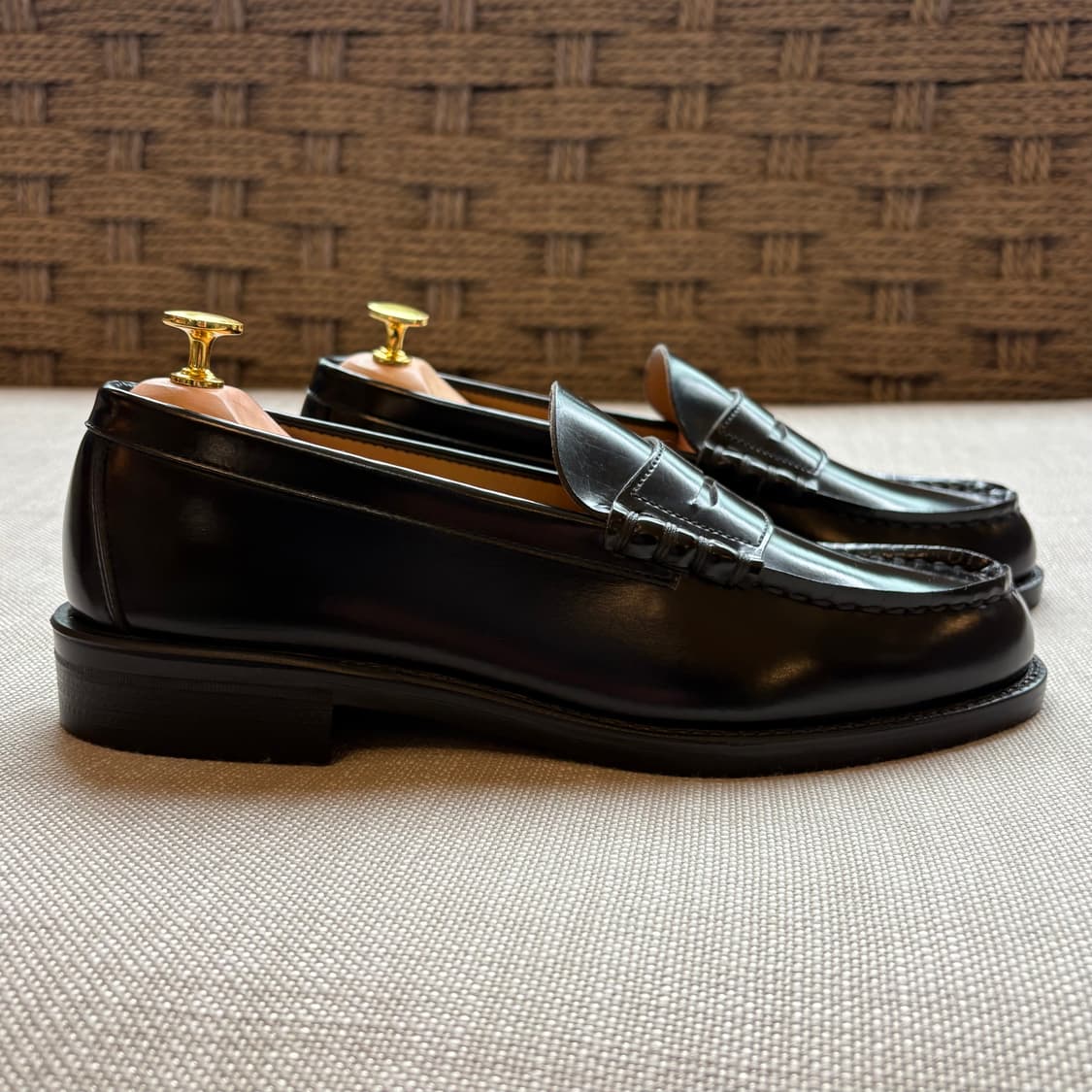 [새제품 26.5EEE] HARUTA 하루타 6550 블랙 페니 로퍼 상품이미지3