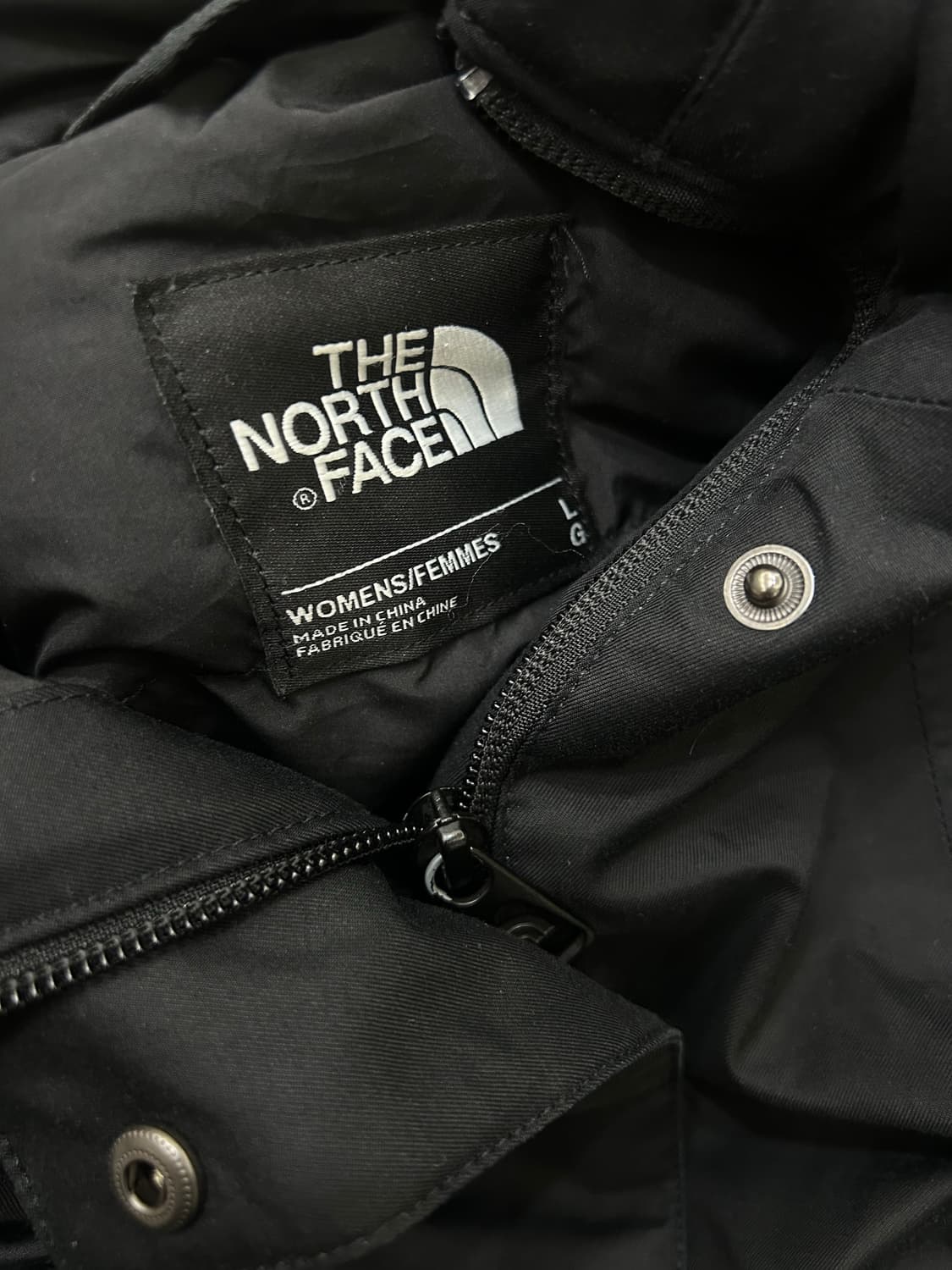 [여성L]노스페이스 550 후드 패딩/블랙 상품이미지6
