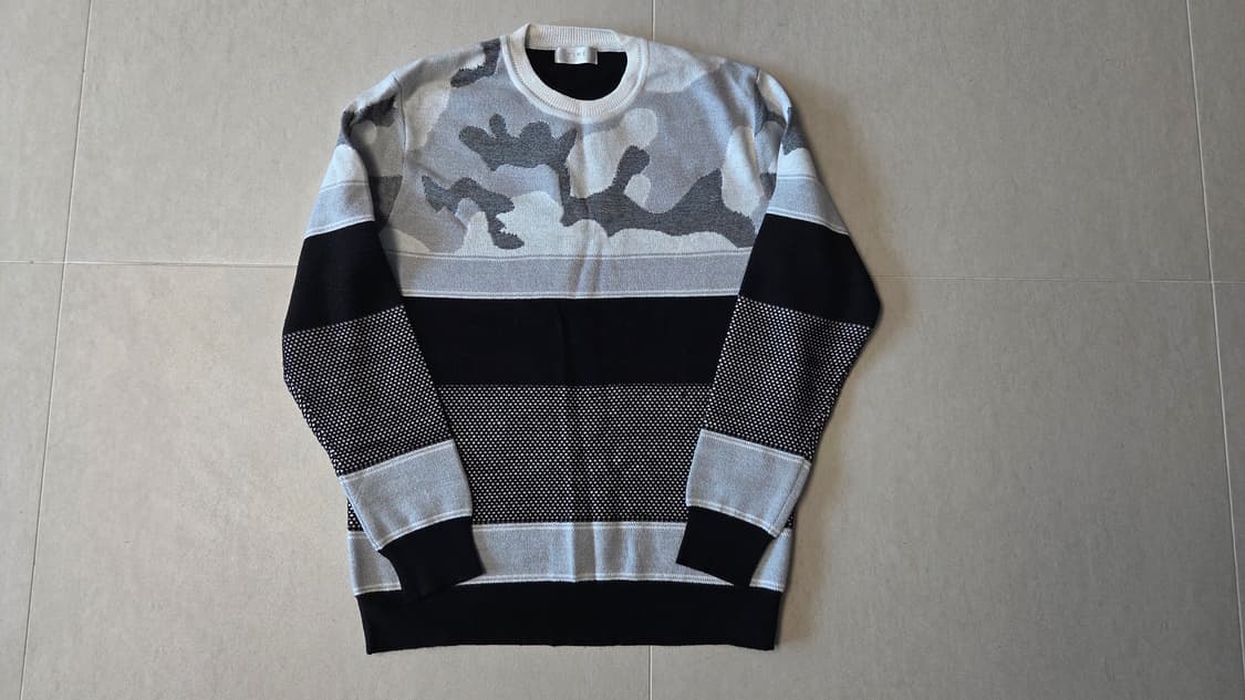 타임 옴므 카모플라쥬 입체 스웨터 니트 상품이미지3