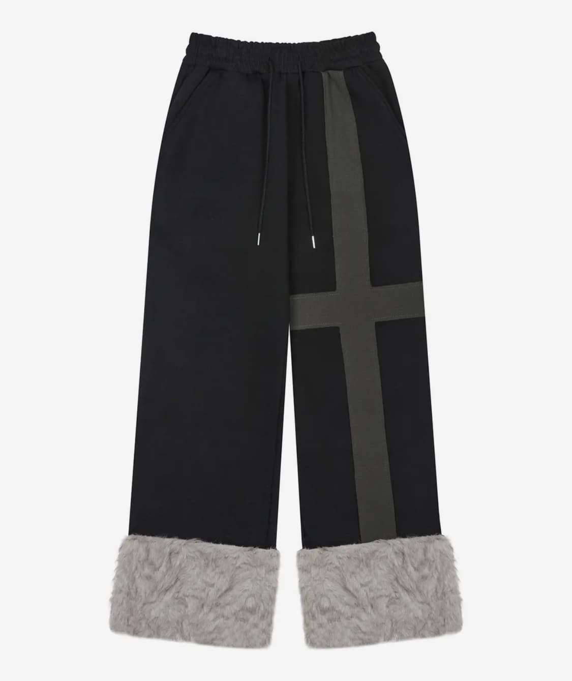 러브이즈트루 퍼 트레이닝 팬츠 블랙 상품이미지2