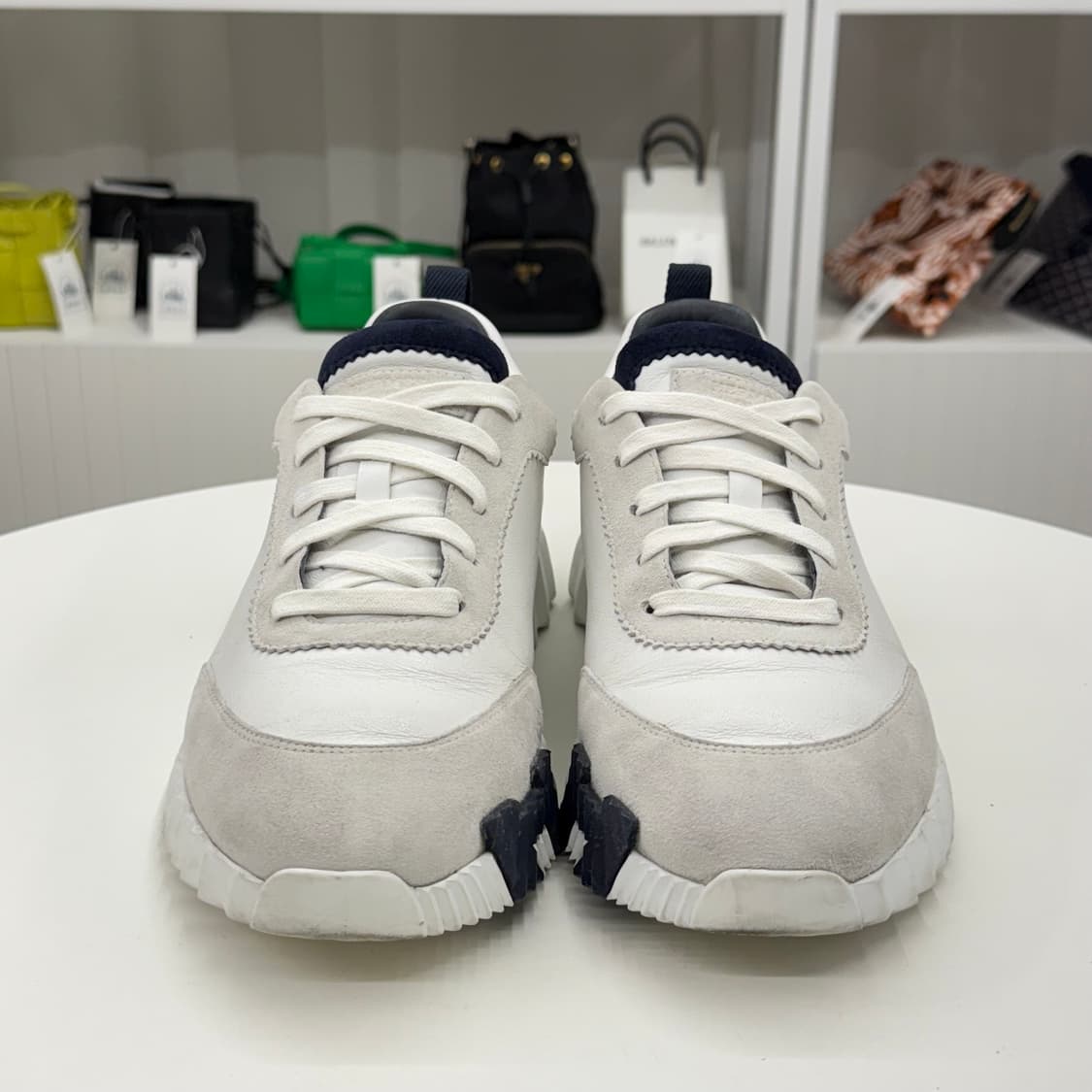 [41.5] 에르메스 카프스킨 바운싱 스니커즈 상품이미지5