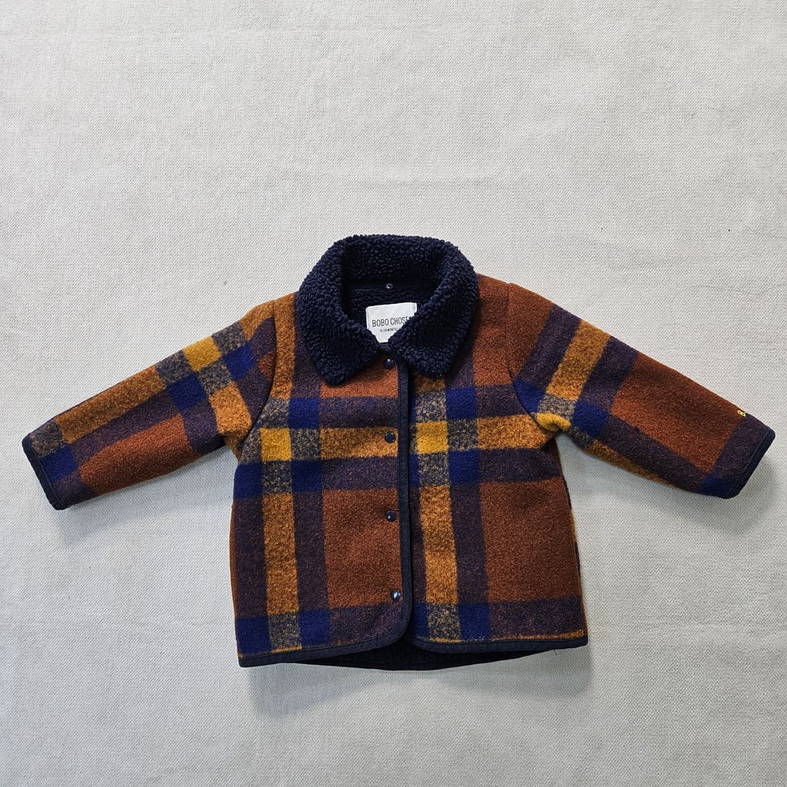 86 보보쇼즈 키즈 체크 무늬 자켓 0317Y 상품이미지1