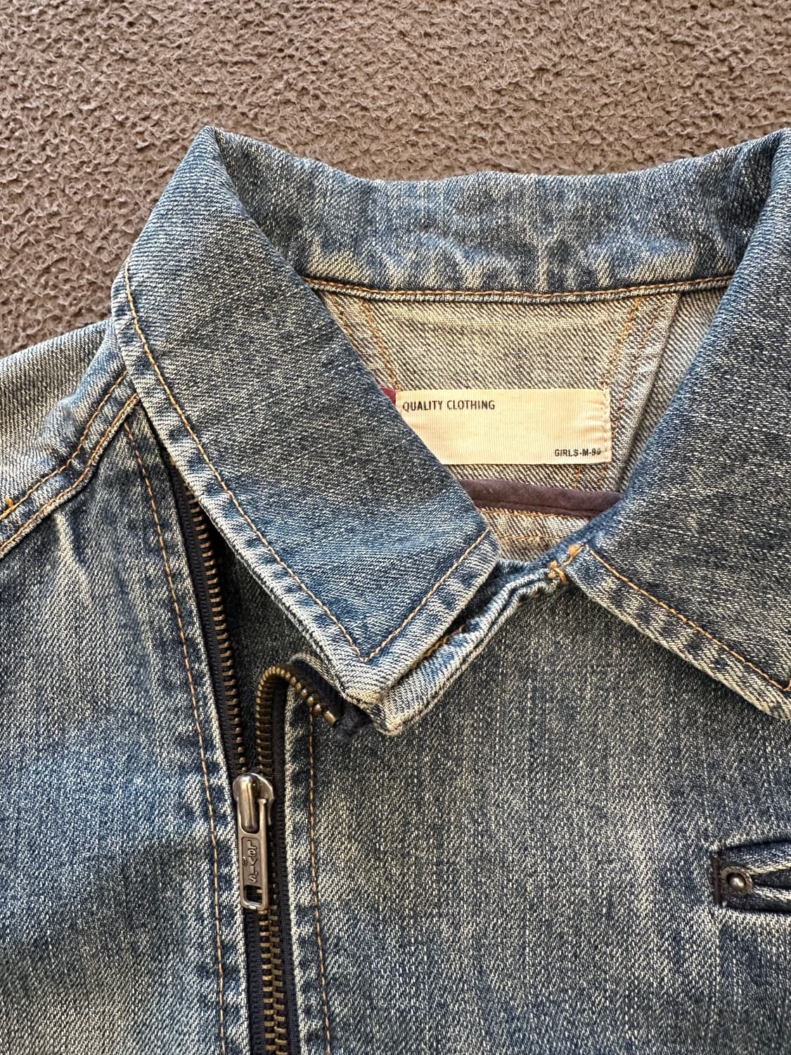 리바이스 빈티지 데님 라이더 자켓 처분  상품이미지4