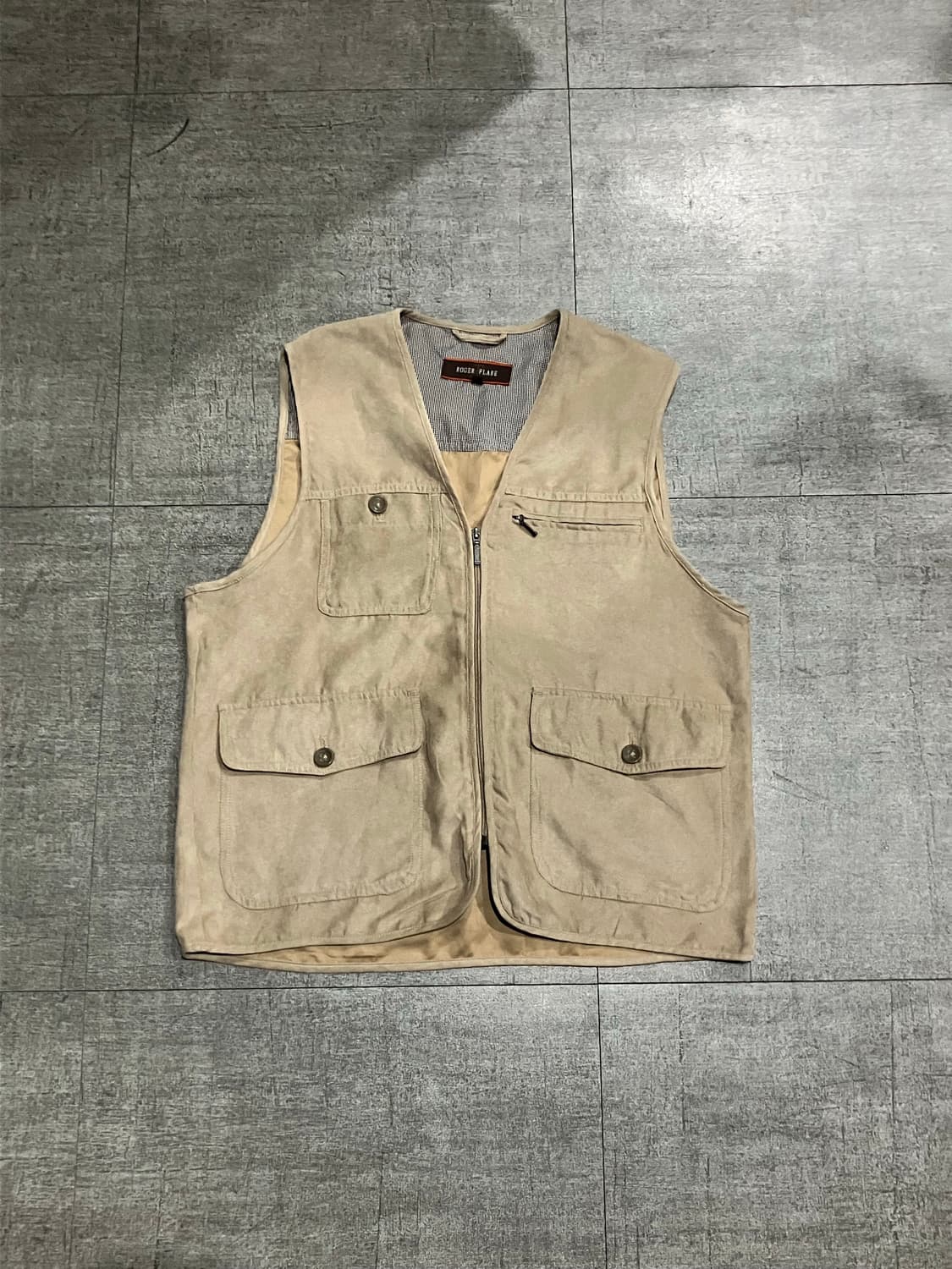 일본빈티지 Rogerflare 올드스쿨아메카지 워크웨어 베스트조끼 상품이미지1