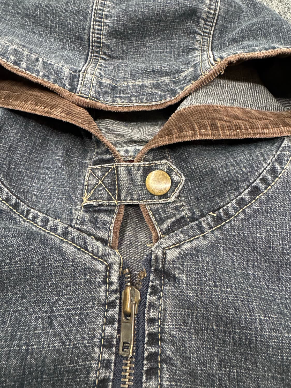 ANKO 빈티지 여성 데님 후드집업자켓 상품이미지3