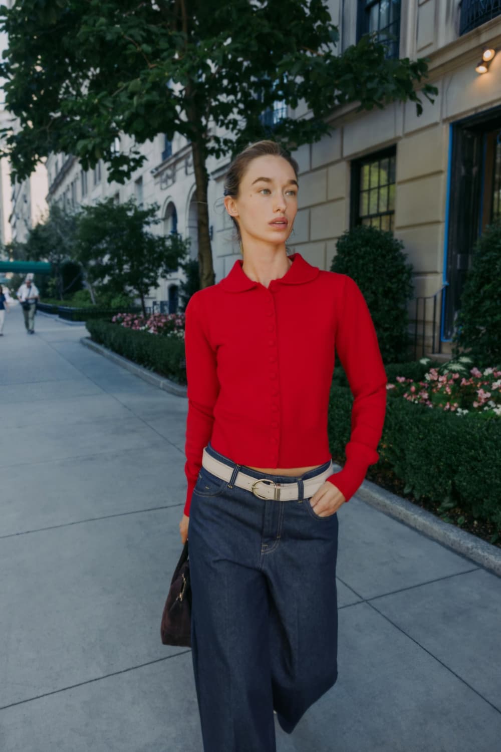 자라 ZARA 피터팬칼라 니트 가디건 새상품 상품이미지2