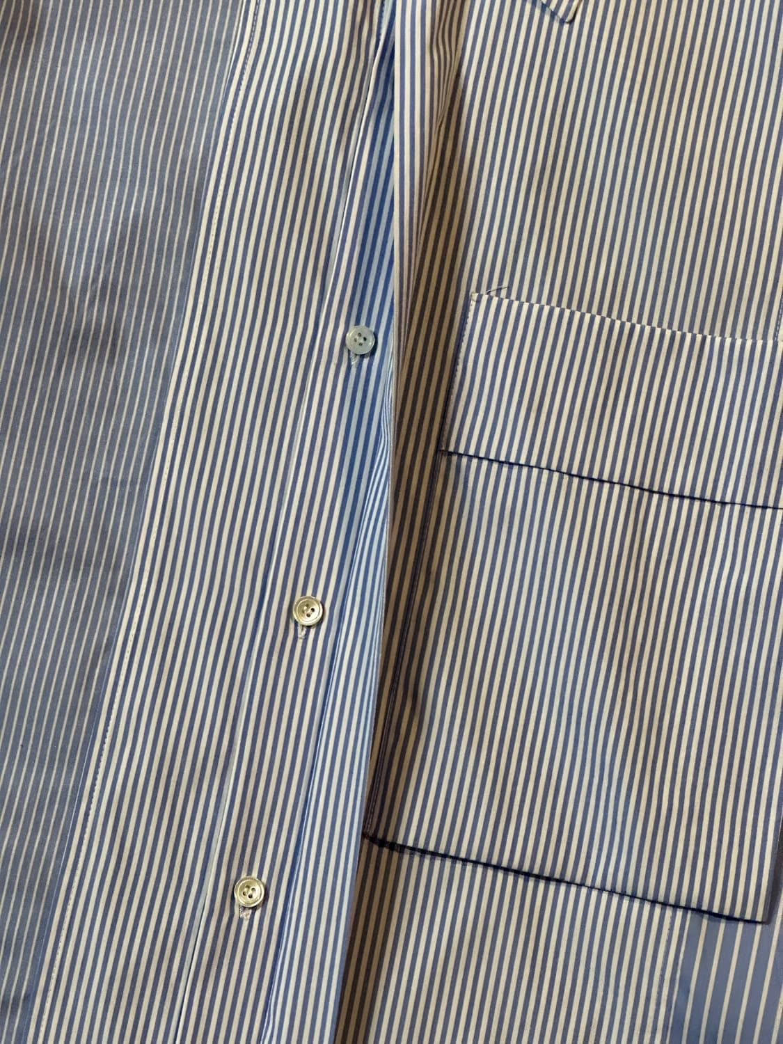 시스템옴므 오버핏 스트라이프 셔츠_100 상품이미지3