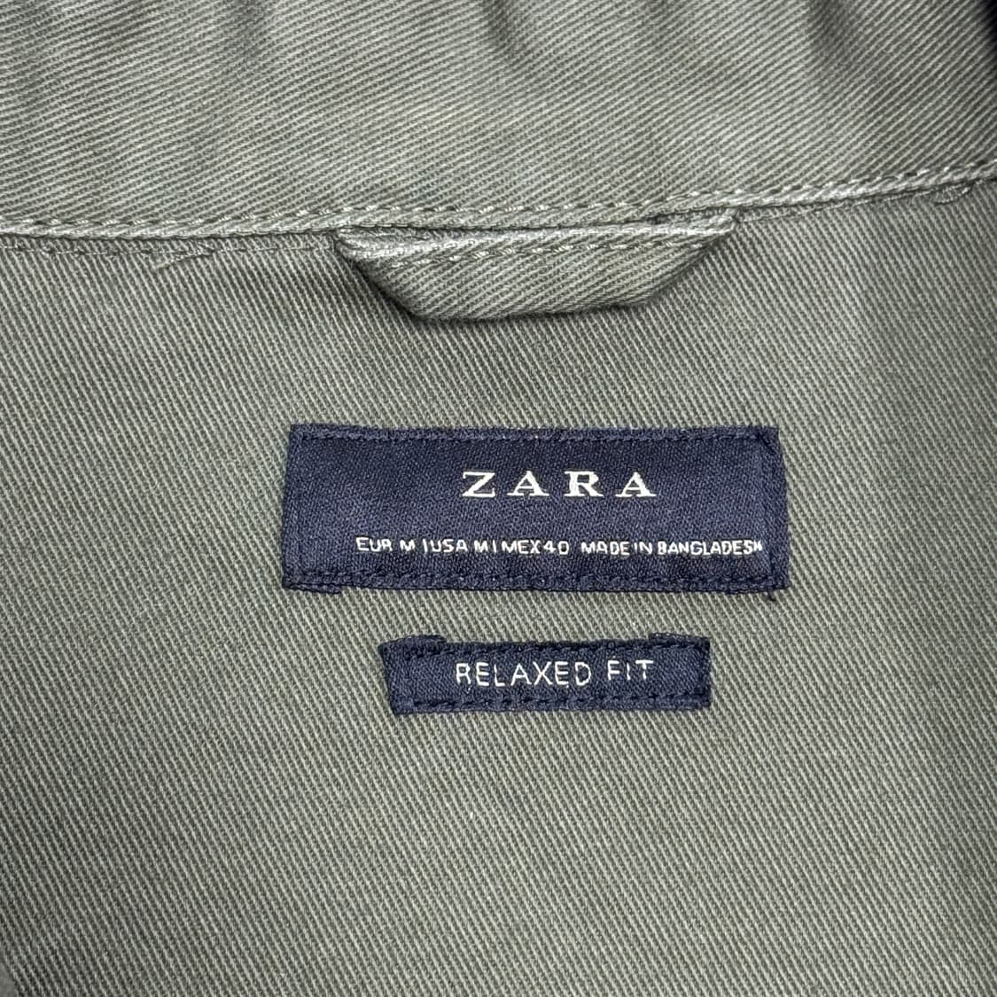 자라 밀리터리 카키 코튼 자켓 M 상품이미지6