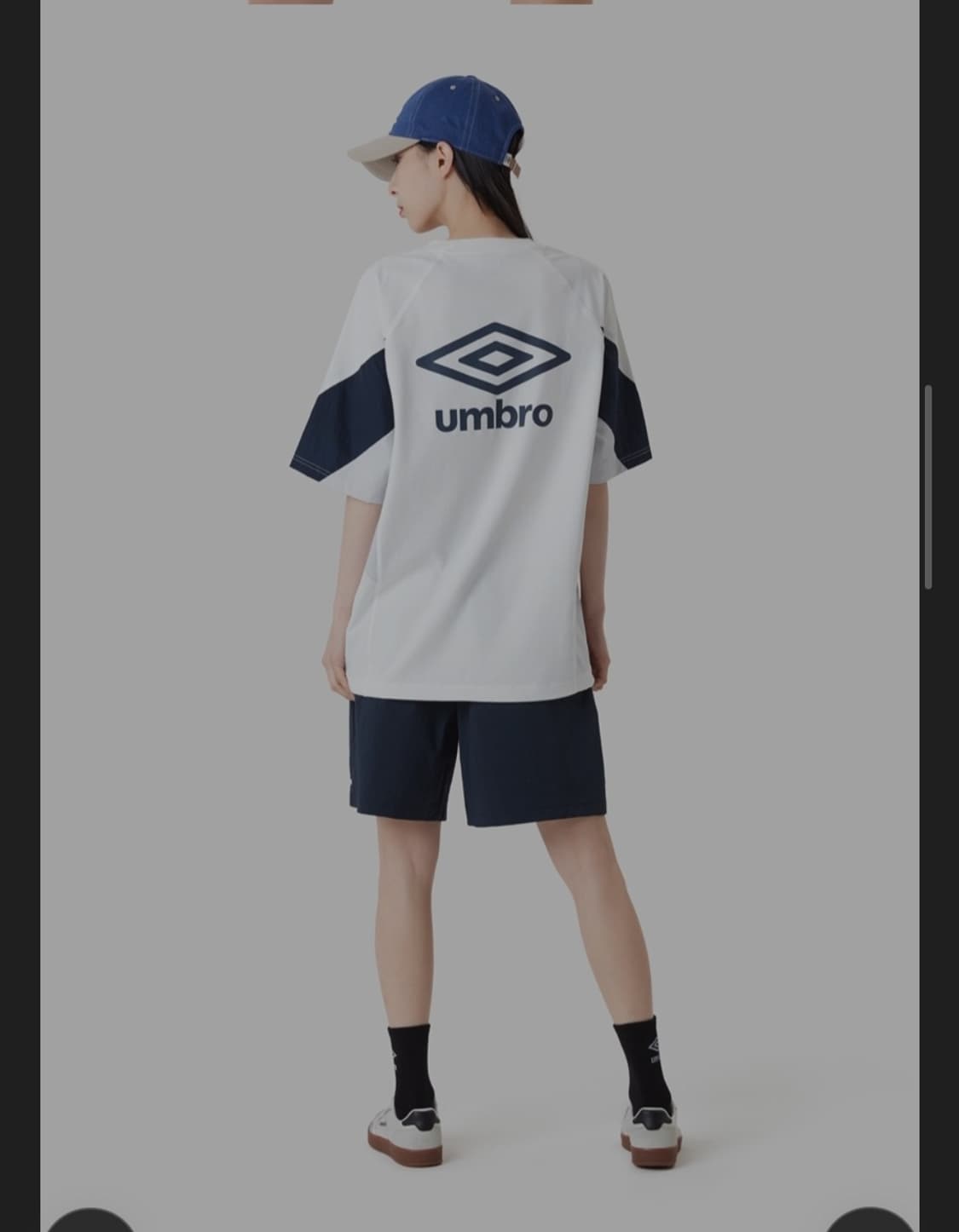 UMBRO 엄브로 하이브리드 남녀공용 반팔티 스트링 상품이미지2