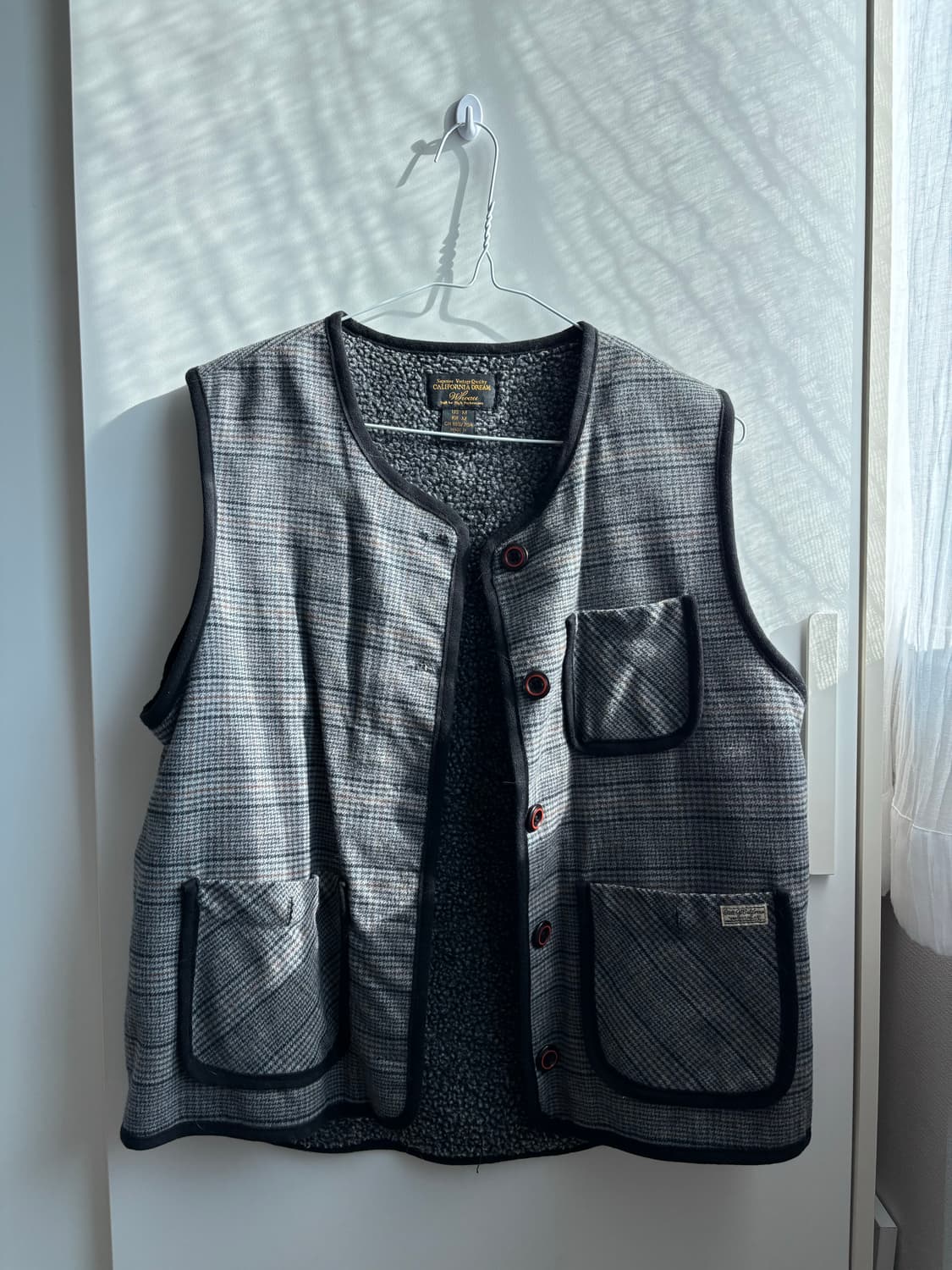 Vintage 빈티지 체크 조끼 상품이미지1