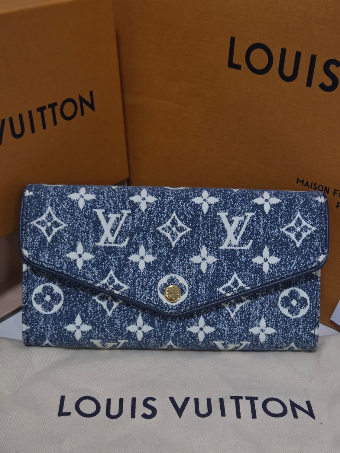 [새상품급] 루이비통 모노그램 데님 사라월렛 장지갑 상품이미지2