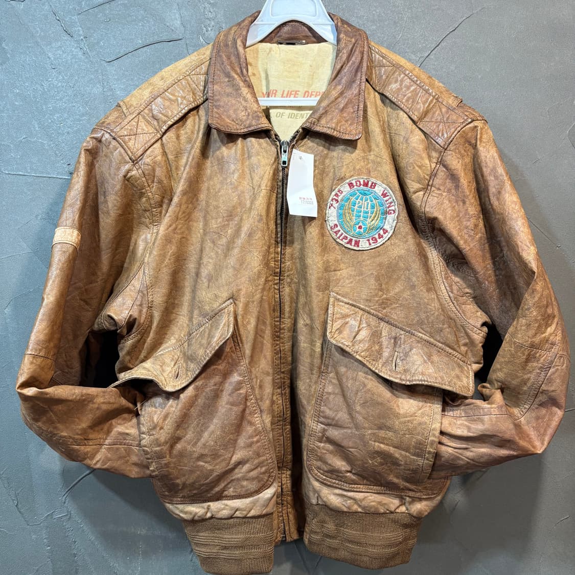 [40] VINTAGE 빈티지 밀리터리 가죽 자켓 상품이미지3