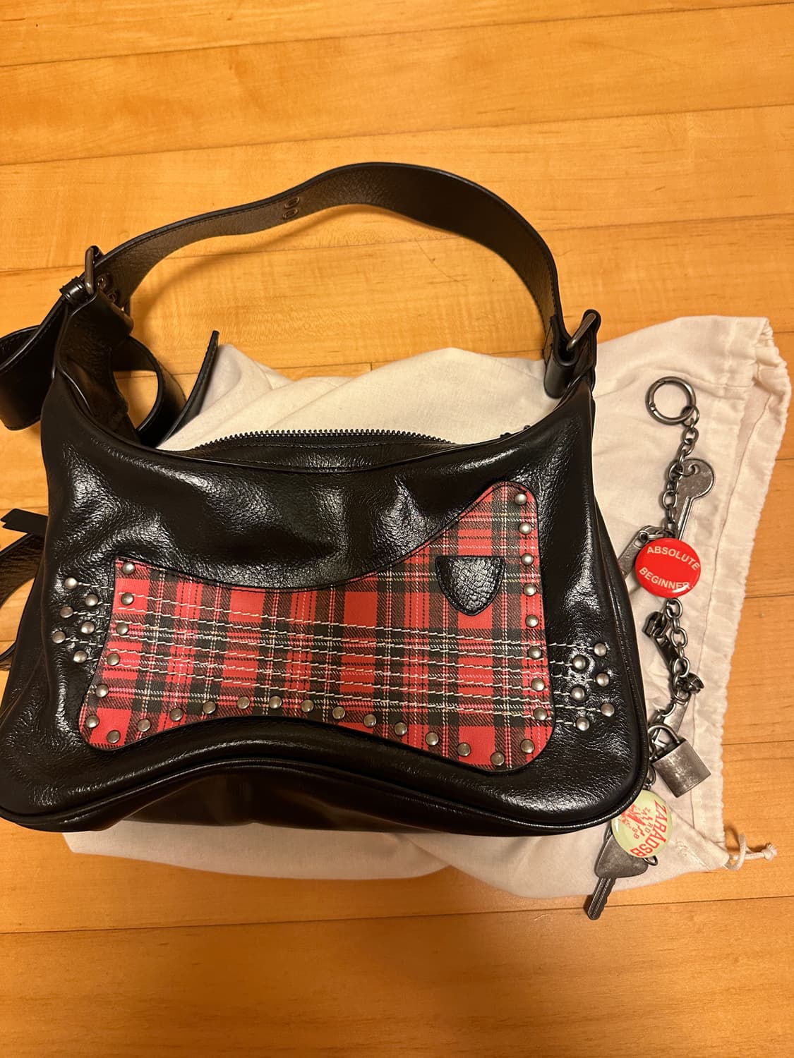 자라 x 앤더슨벨 레더 크로스바디 백 멀티컬러 상품이미지2