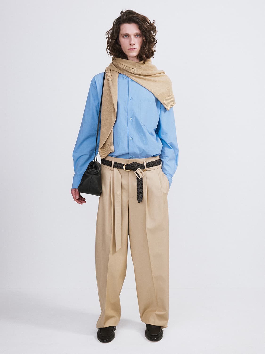 렉토 26SS 코튼 포켓 셔츠 베이비 블루 상품이미지2