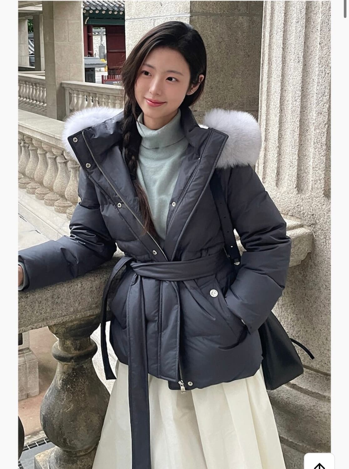 하시에 패딩 차콜 S 상품이미지2