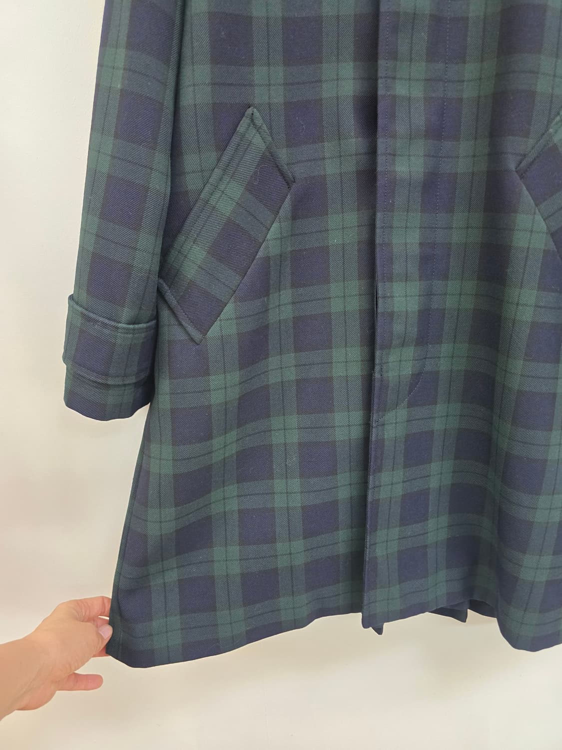 A.P.C 타탄체크 간절기 아방 코트 상품이미지6