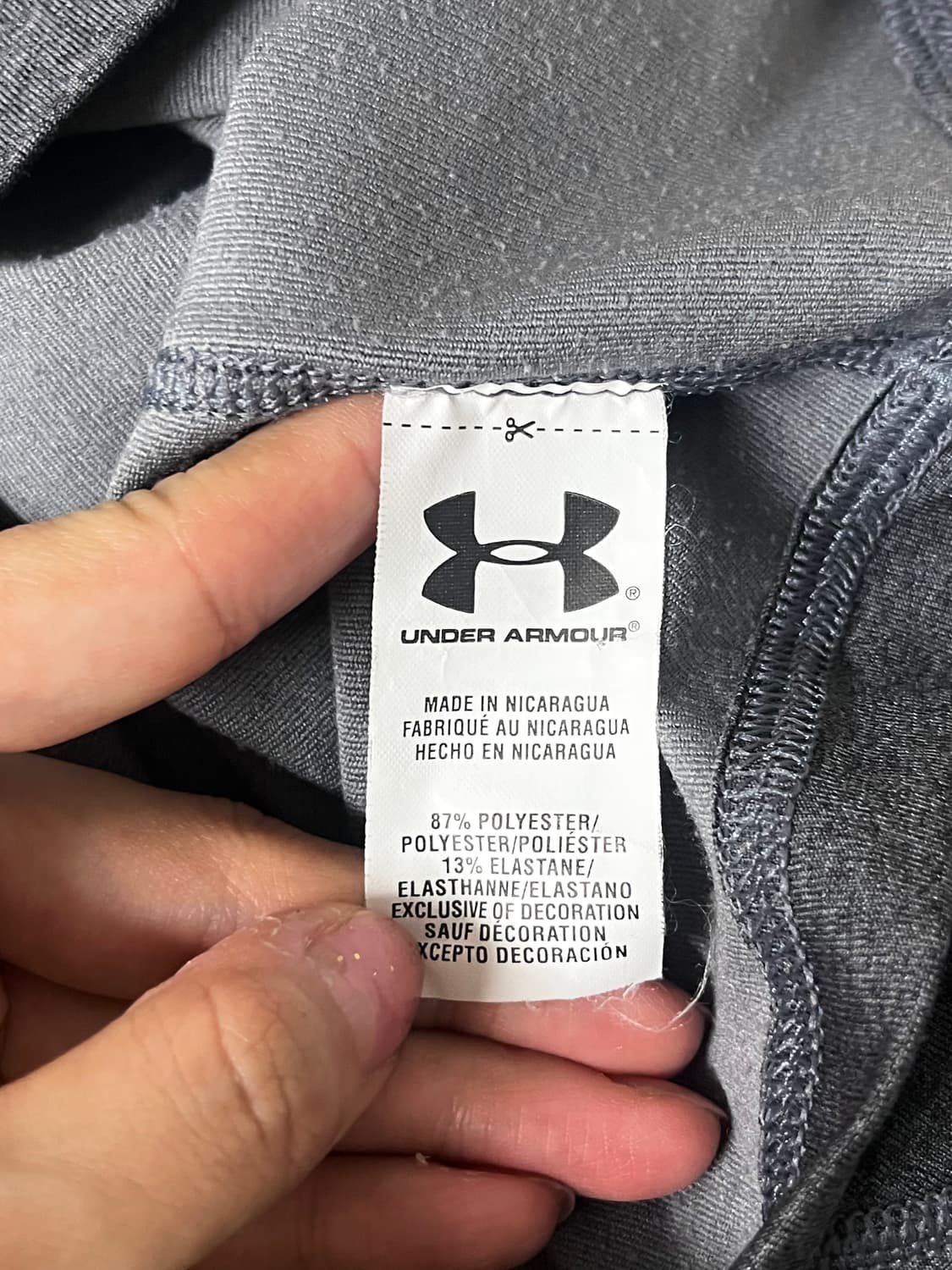 S) 언더아머 콜드기어 피티드 집업 차콜 상품이미지5