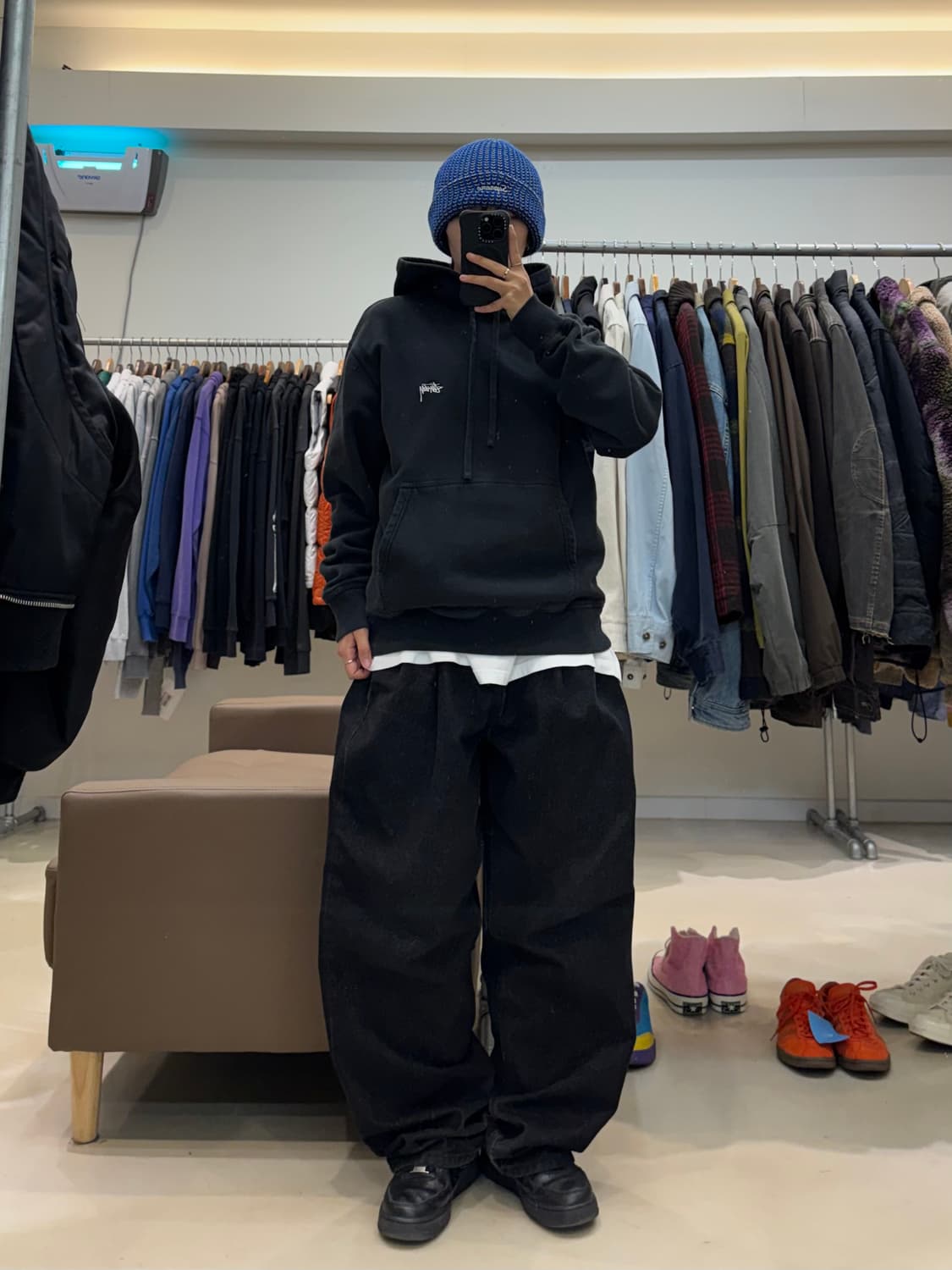 스투시 베이직 로고 후드티 상품이미지6