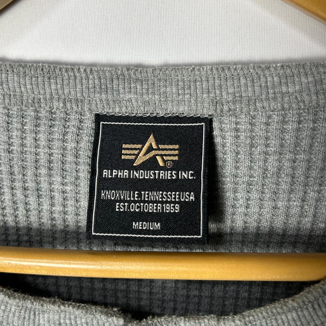 [ALPHA INDUSTRIES] 알파인더스트리 와플 헨리넥 롱슬리브 상품이미지4