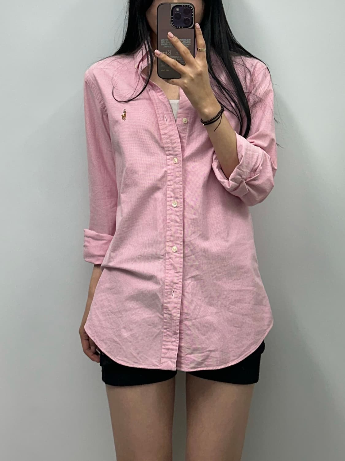 폴로 랄프로렌 신형 핑크 옥스포드 셔츠  상품이미지1
