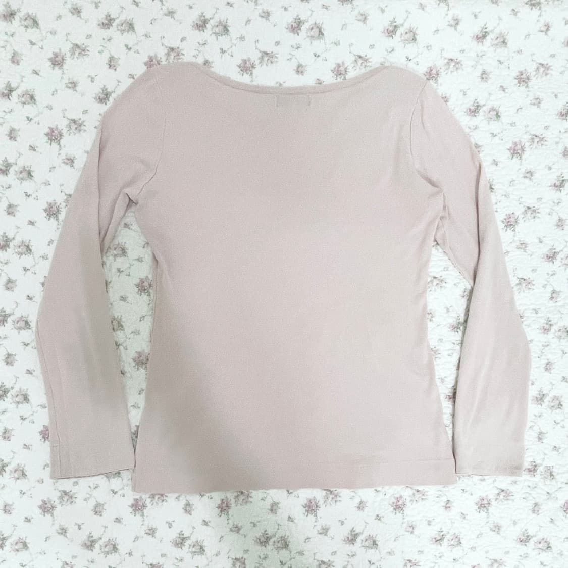 버버리 블루라벨 보트넥 핑크 롱슬리브 /빈티지 긴팔 상품이미지3