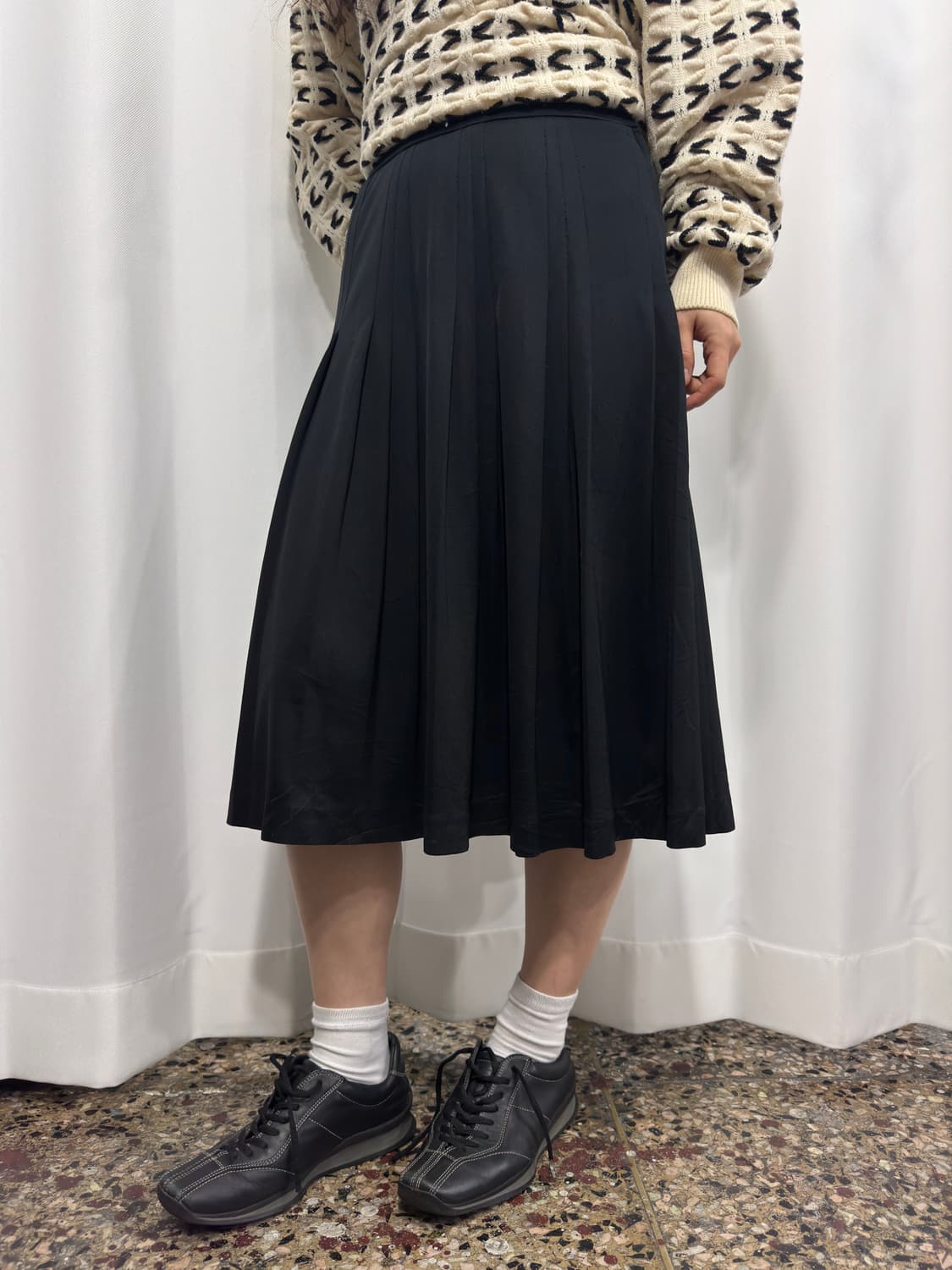 rodier paris midi pleats skirt 상품이미지1
