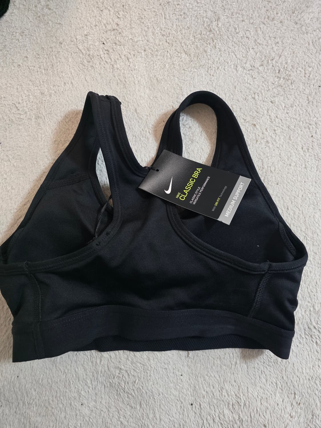 나이키 클래식 스포츠 브라 블랙 S 새상품 상품이미지2