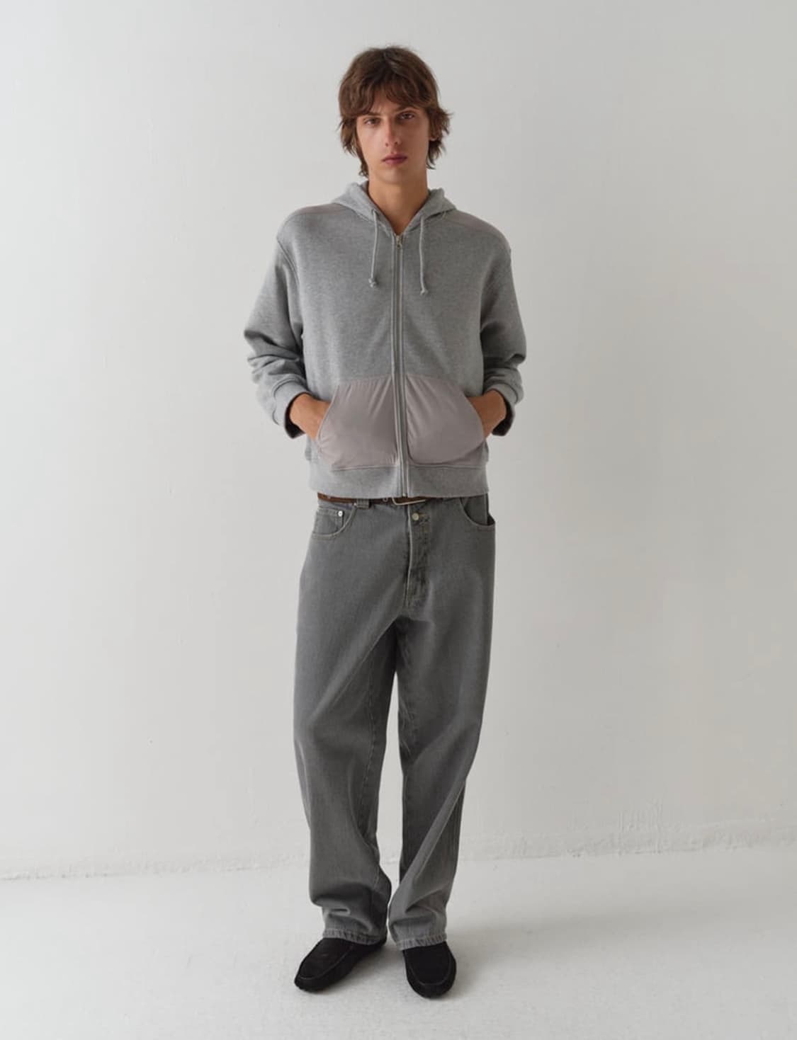 (XS,S,M) 기마구아스 딜런 후드집업 그레이 상품이미지3