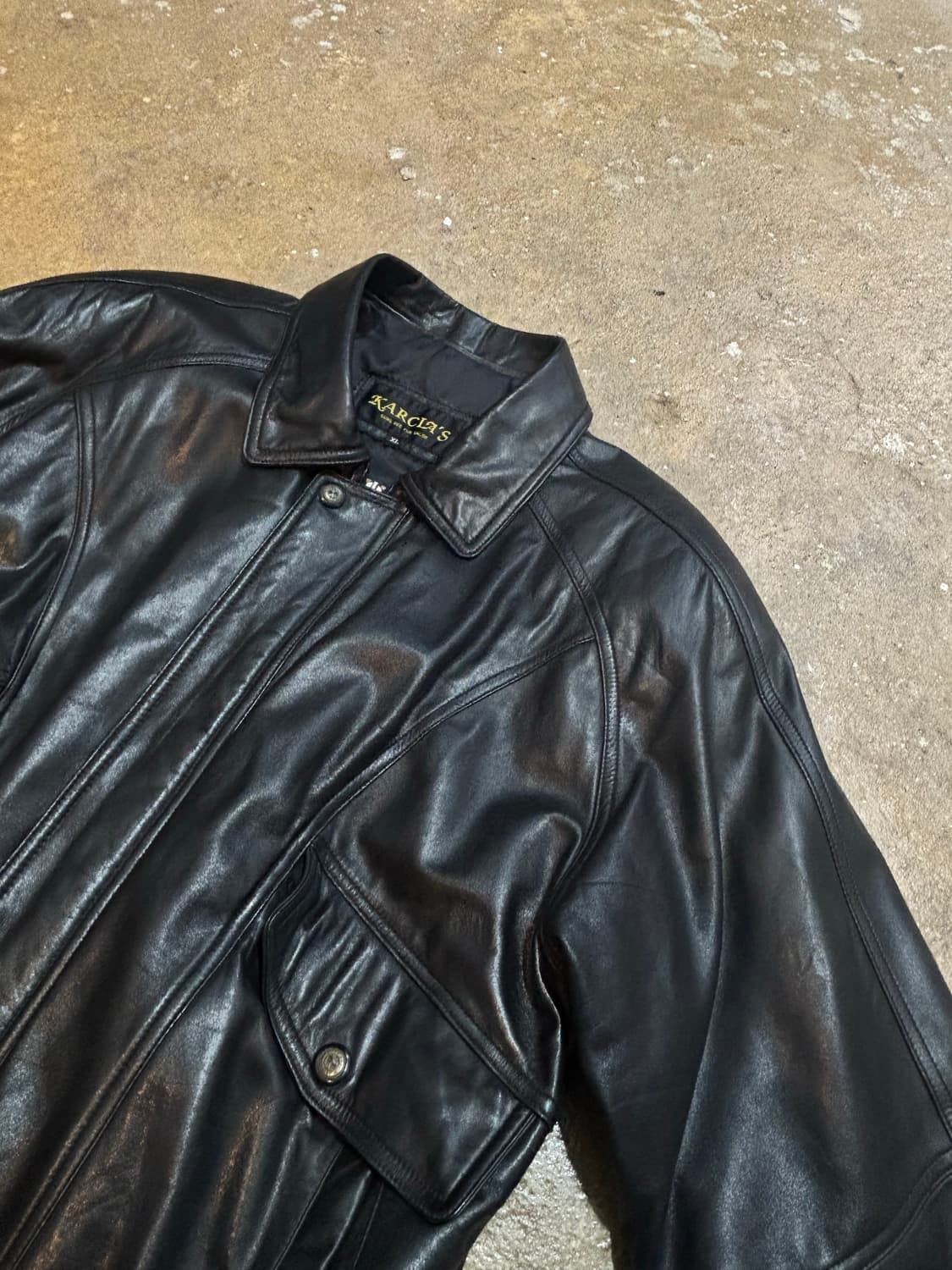 빈티지 가죽 자켓 상품이미지4