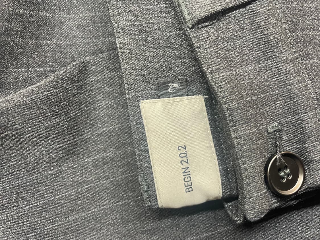 비긴 202 록 링크 차콜 스트라이프 슬랙스 2 상품이미지3