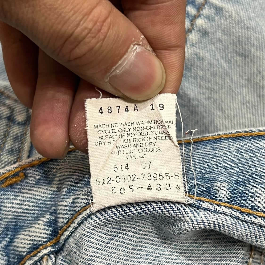 USA 리바이스 505 데님 팬츠 y14168 상품이미지8