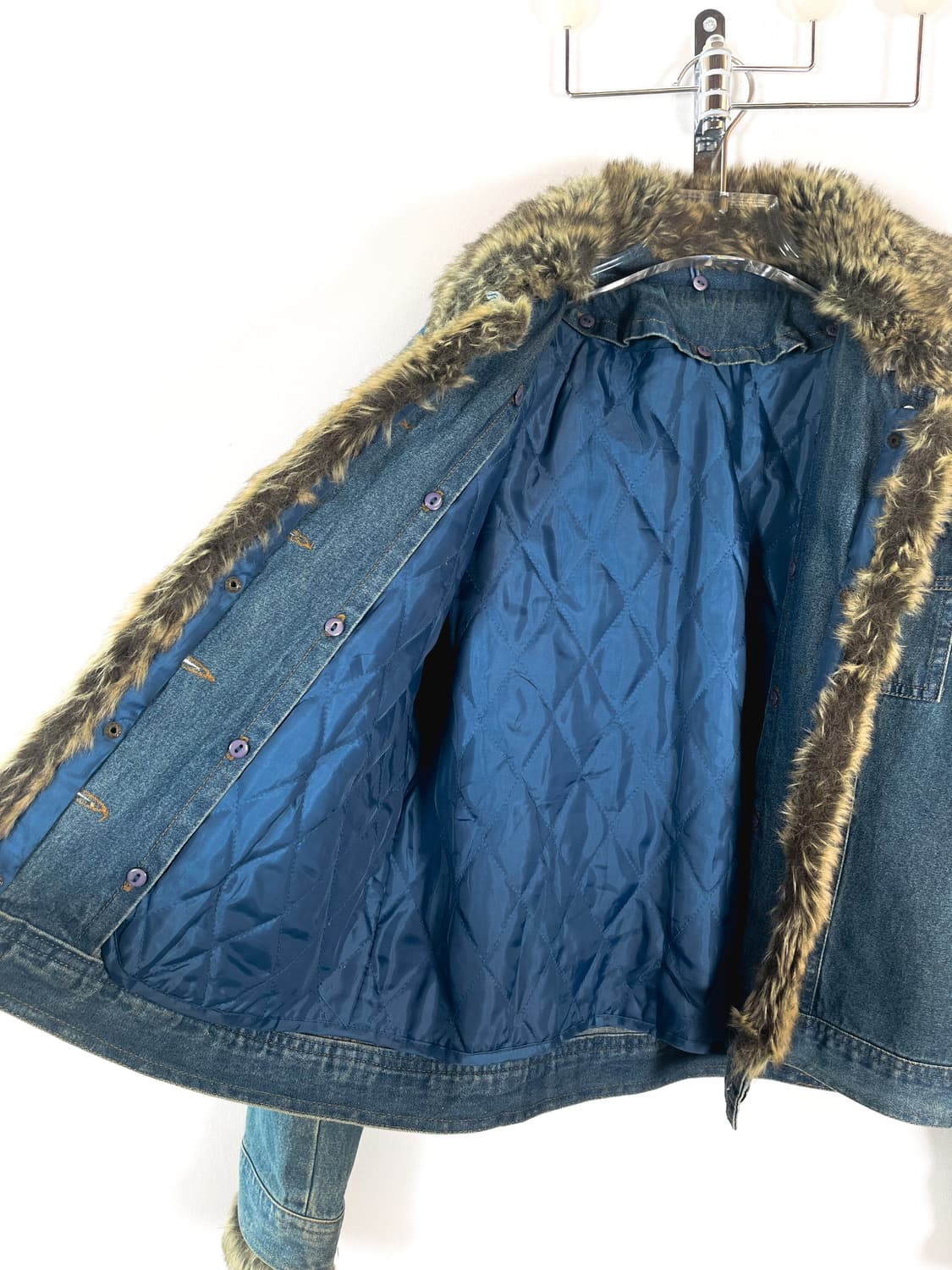 빈티지 퍼 데님 자켓 상품이미지9