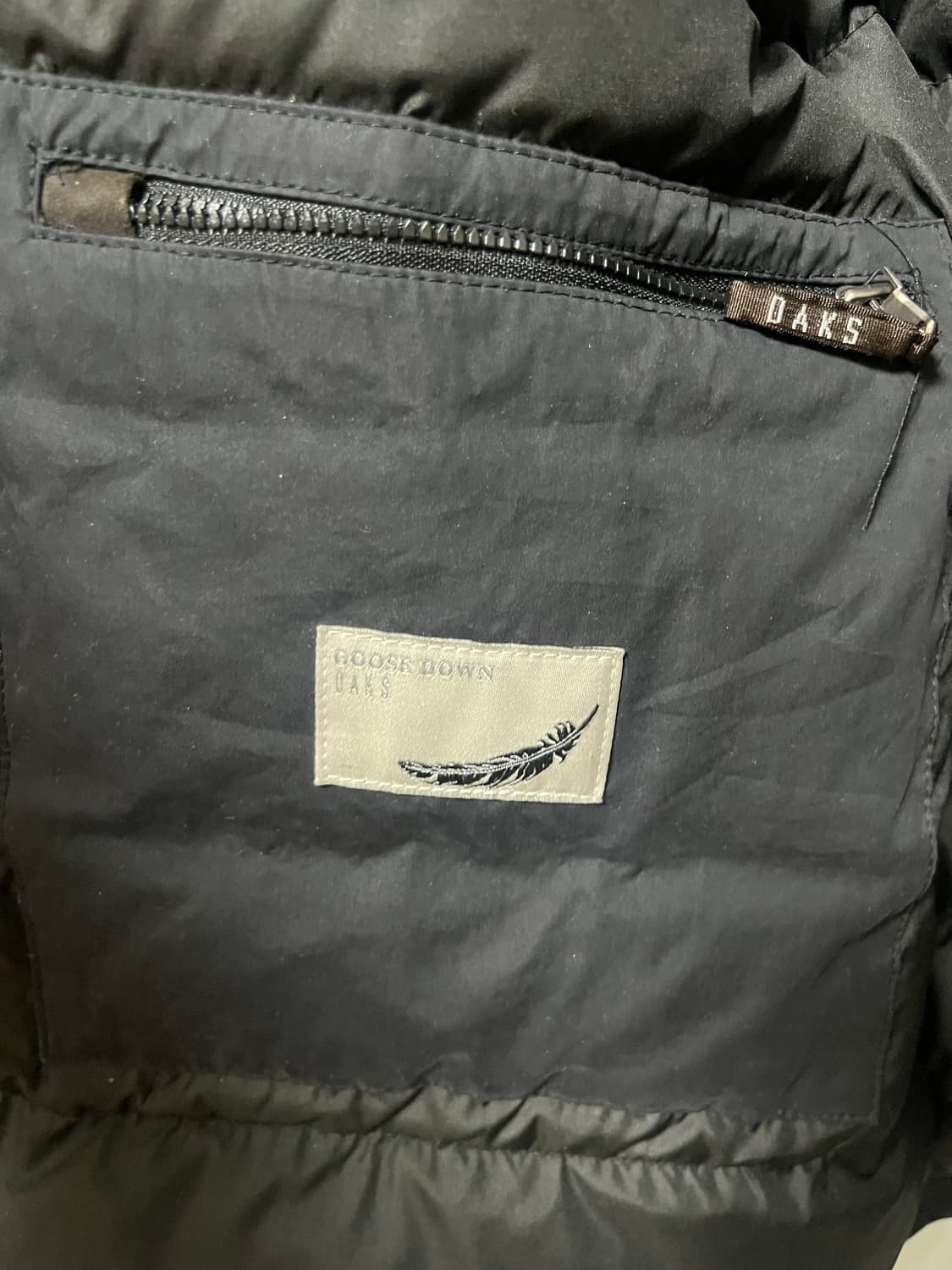 닥스(DAKS) 블랙 남성 구스다운 패딩자켓 상품이미지5