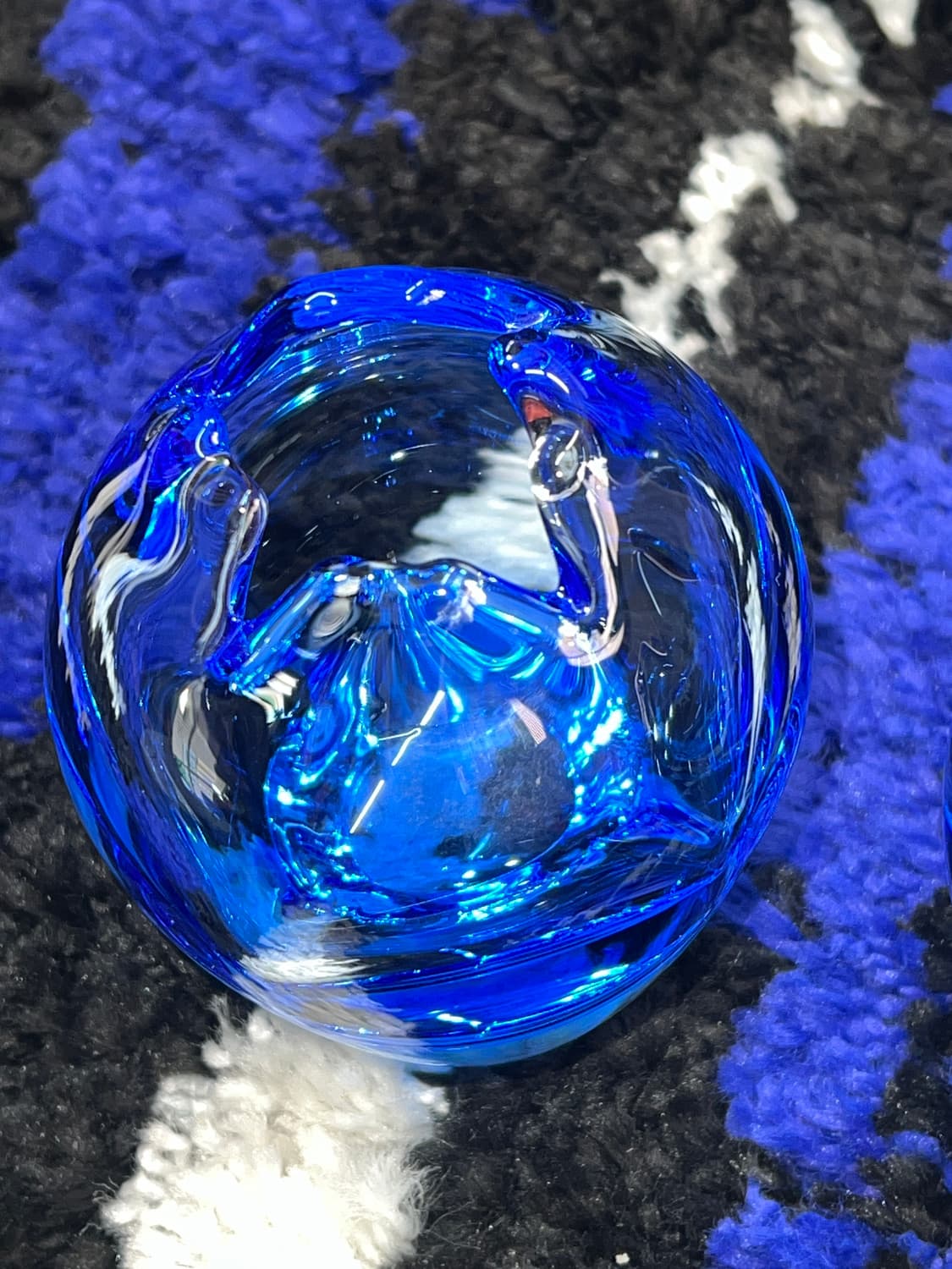 60s Cobalt Blue ZBS Glassworks Handcraft 상품이미지6