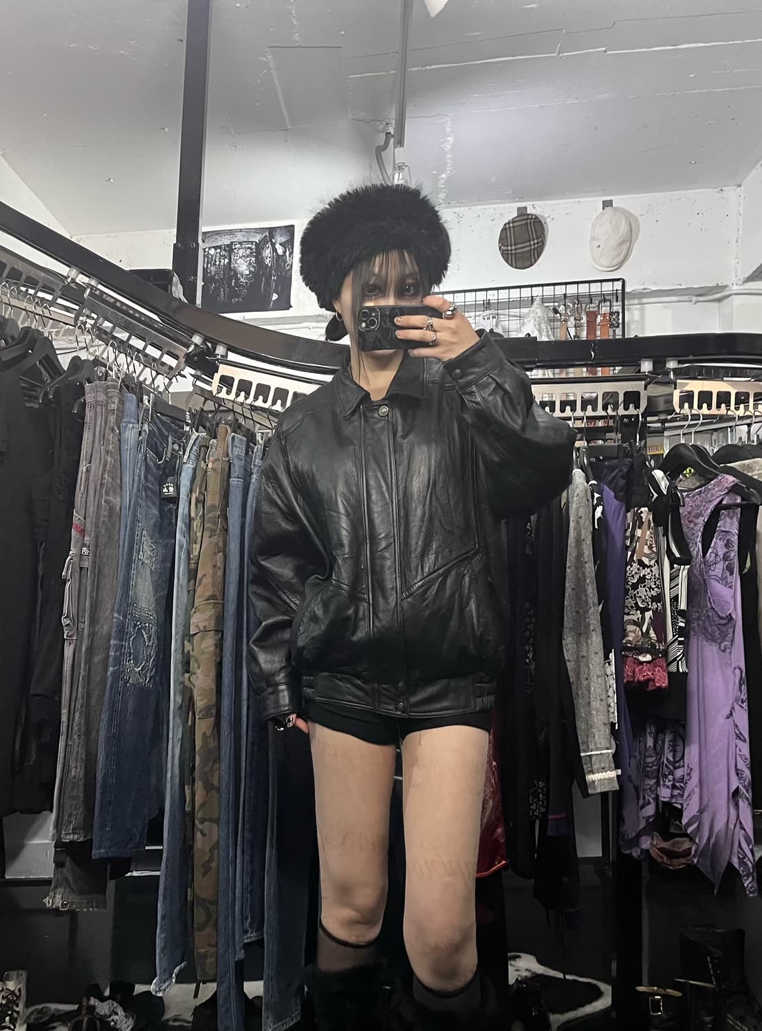 양가죽 블랙 자켓 상품이미지1