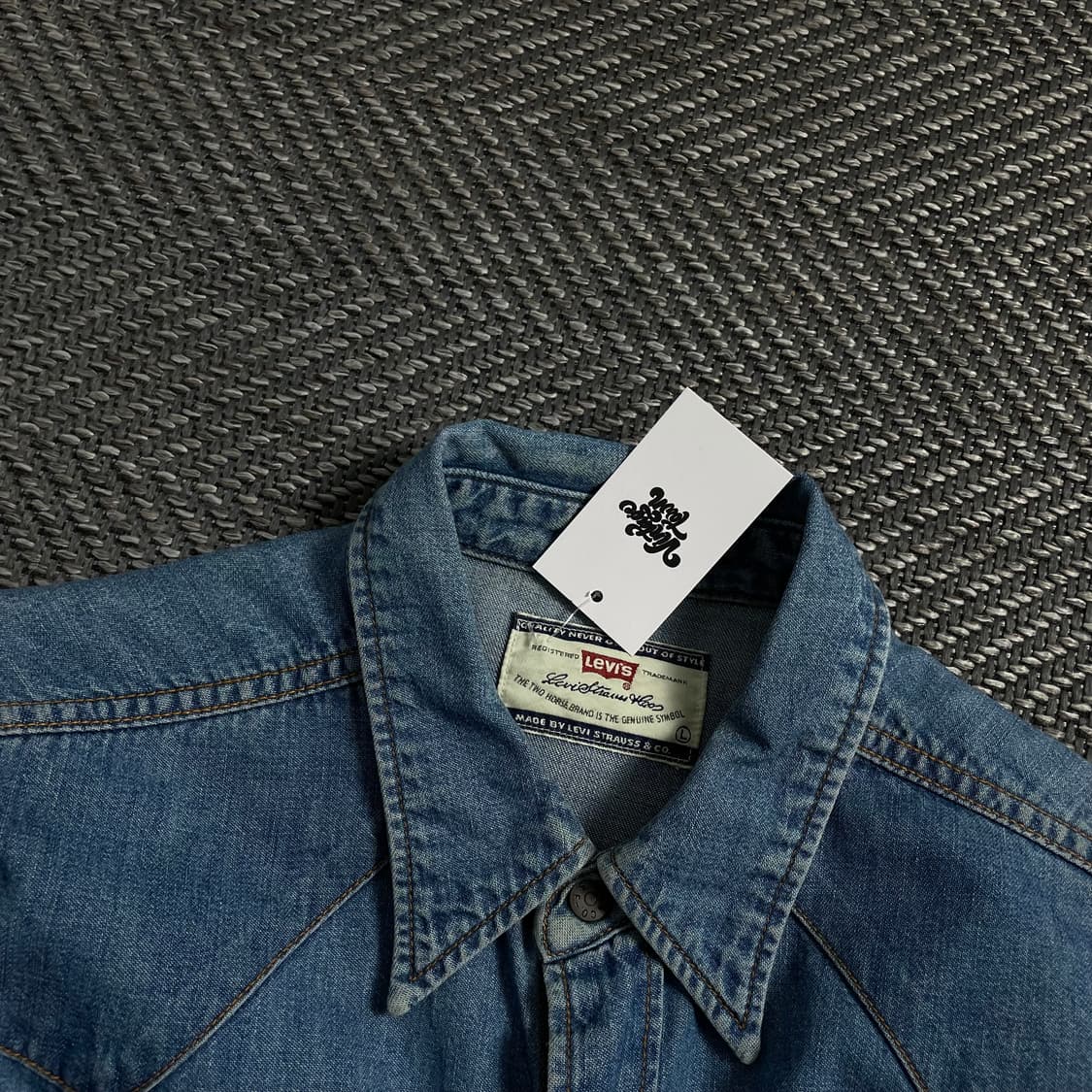 리바이스 오리지날 빅E 웨스턴 데님 셔츠o 4100 상품이미지6