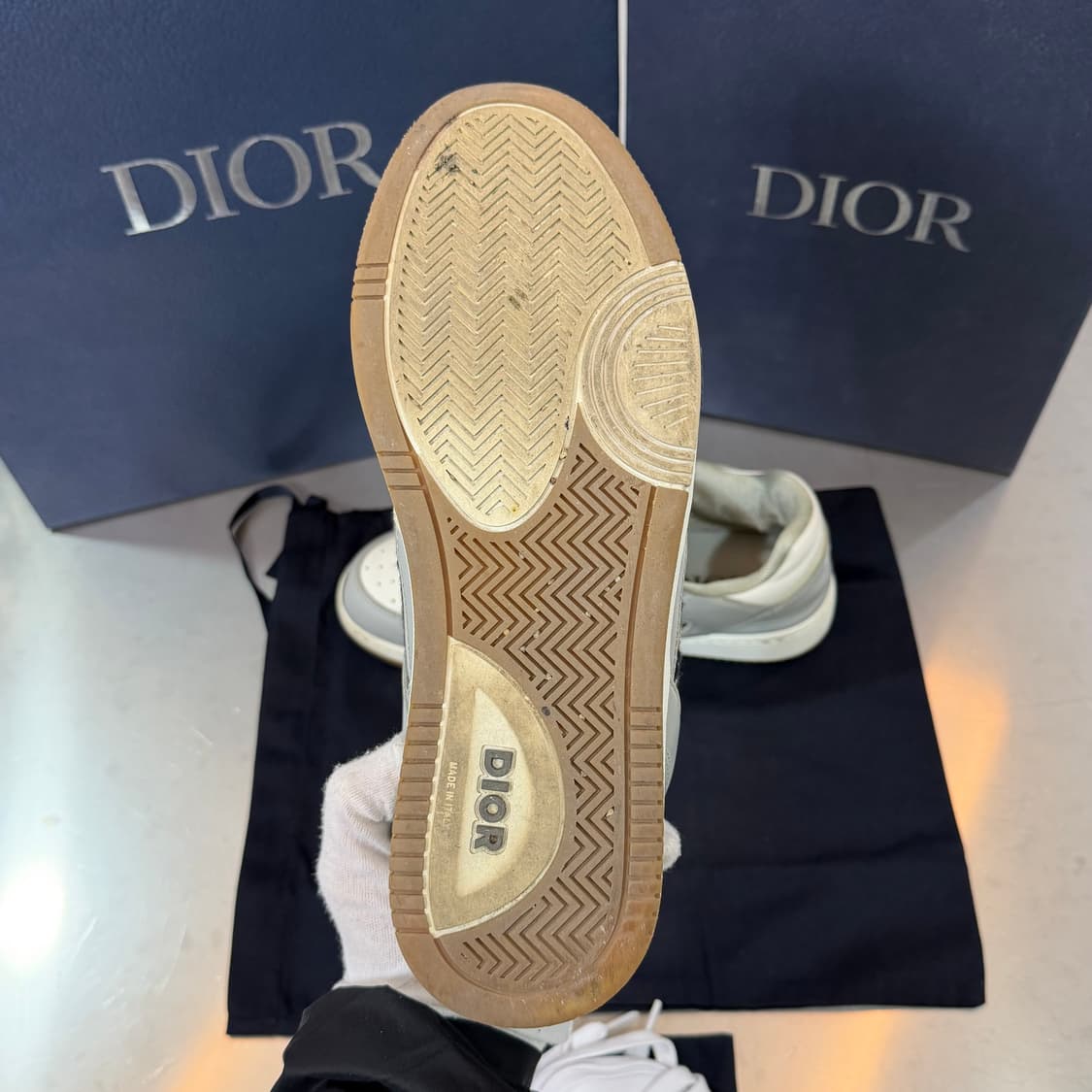 [리오브] 디올 오블리크 B27 로우탑 스니커즈 상품이미지4