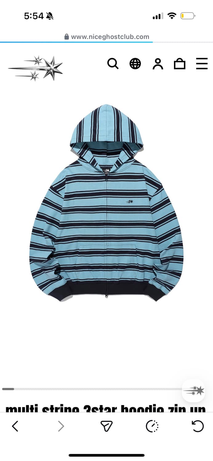 나이스고스트클럽 후드집업 M 상품이미지1