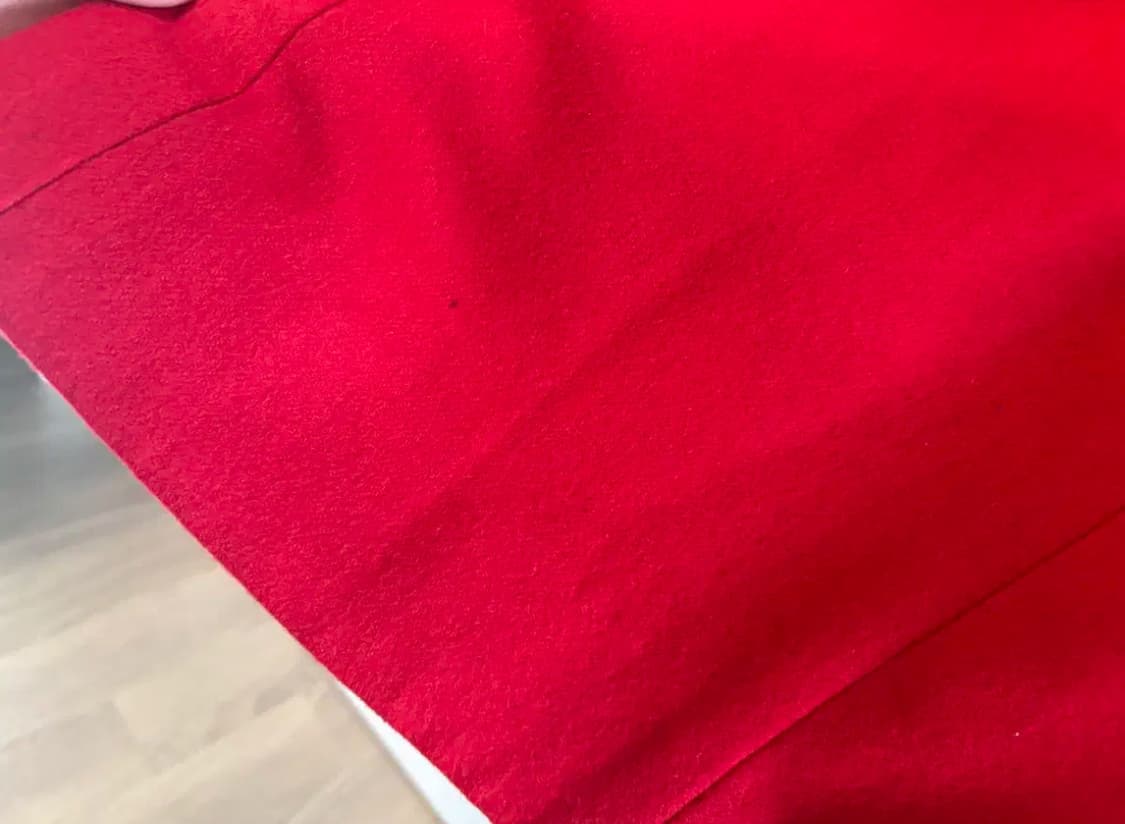 빈티지 울코트_ 레드 울 혼방 코트 (오버핏)드라이완료 상품이미지5