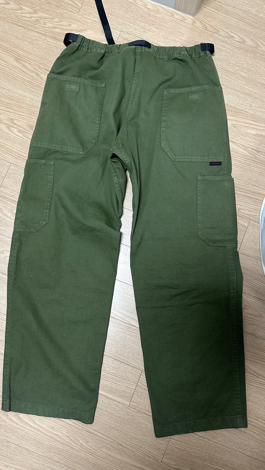 [L] 그라미치 락 슬라이드 와이드 팬츠 올리브 상품이미지3