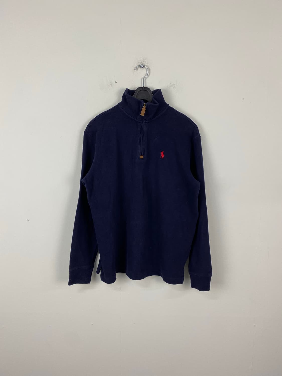 폴로 랄프로렌 네이비 하프집업 레드 포니 S 상품이미지1