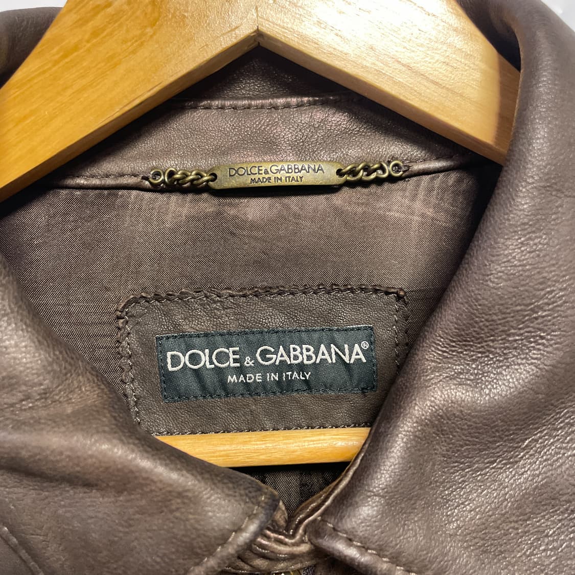 돌체앤가바나 브라운 가죽 자켓 상품이미지8