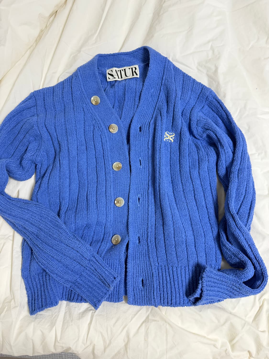 세터 파로 오버사이즈 부클 가디건 WS 상품이미지3