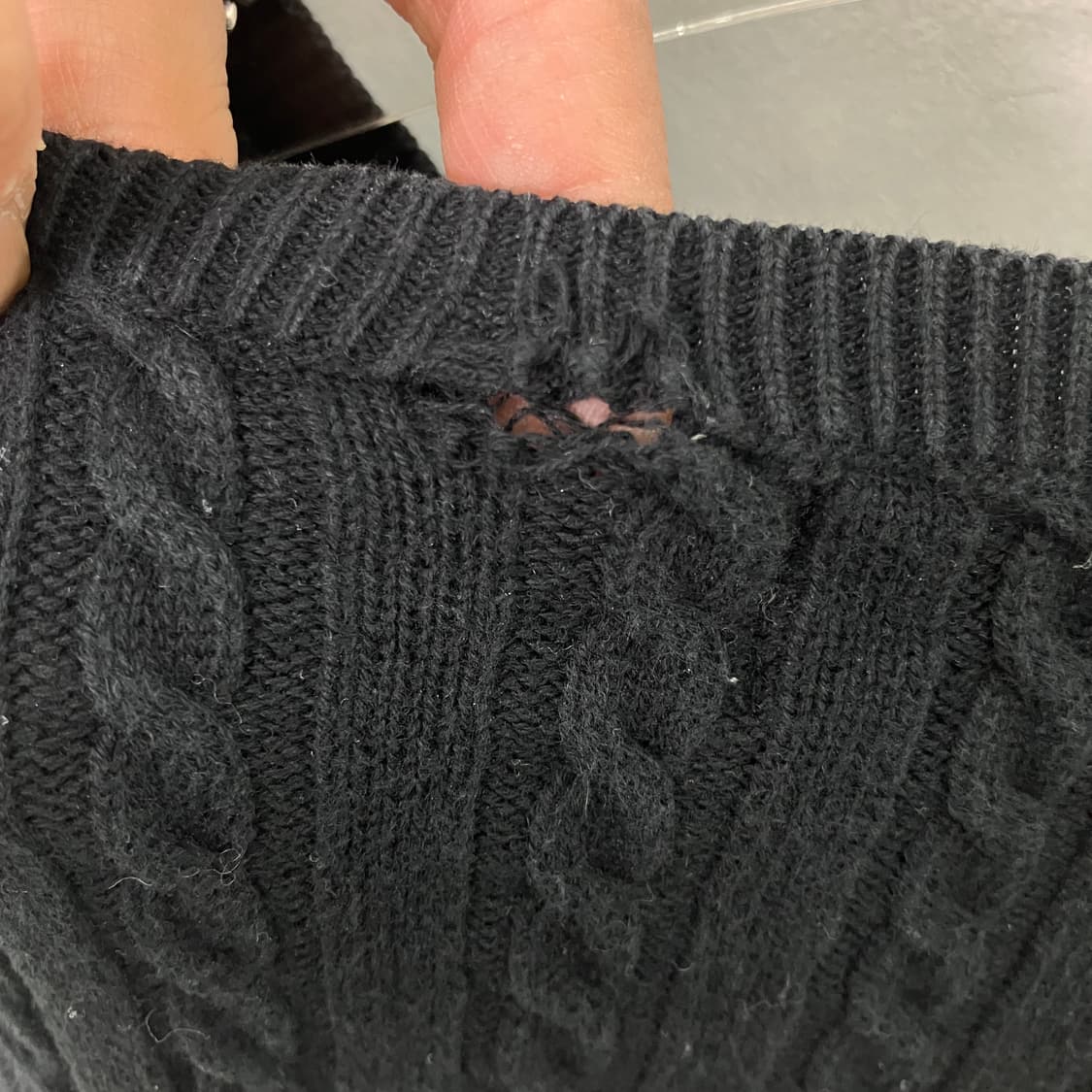 폴로 랄프로렌 케이블 니트 크롭 가디건 XL 상품이미지7