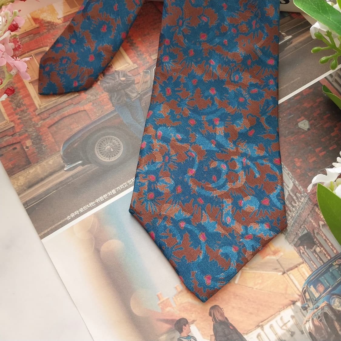 로샤스 실크 플로럴 자카드 넥타이 8.2cm A+등급 K1517
 상품이미지4