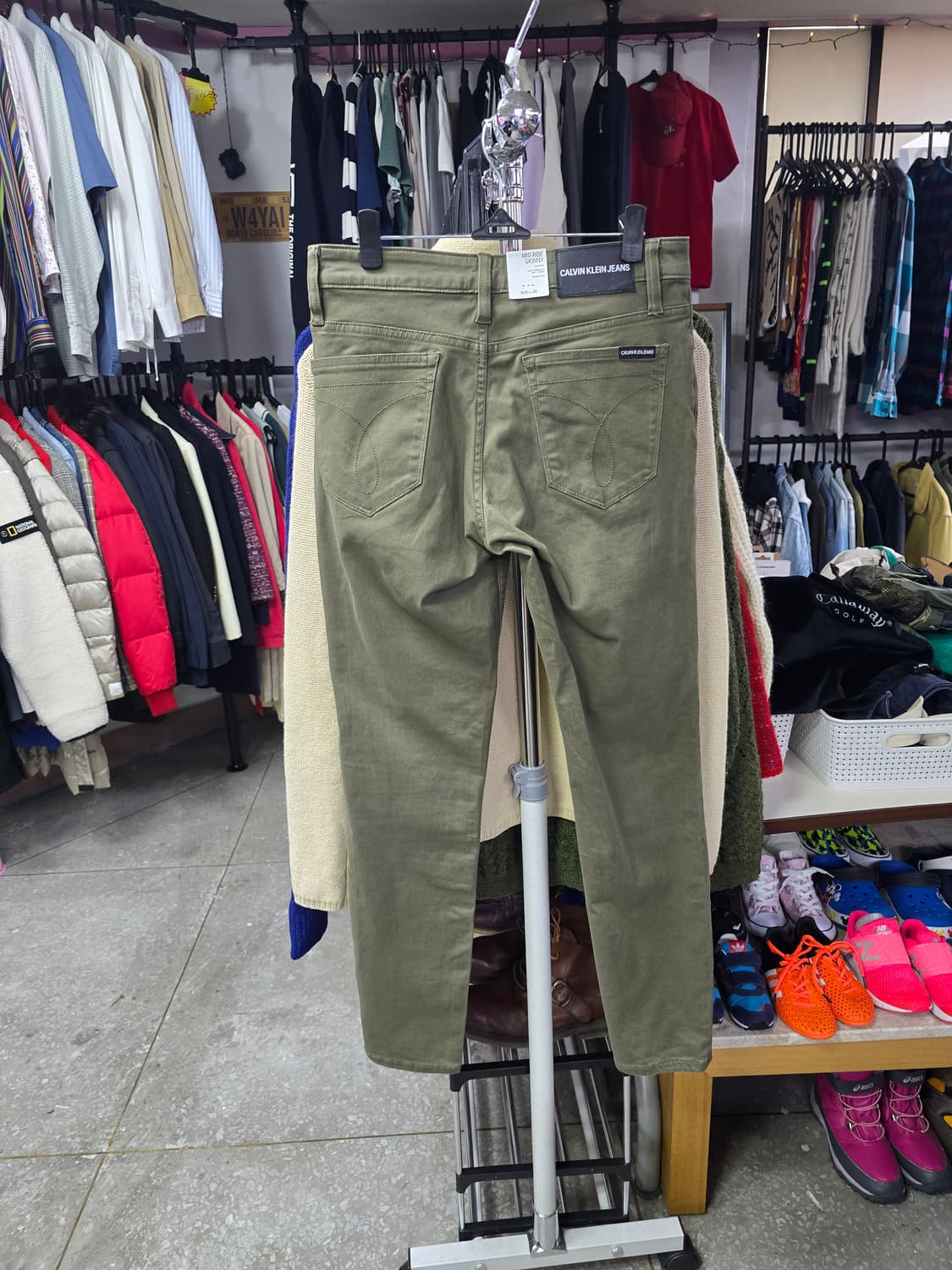 캘빈클라인 진 올리브색 여성 바지 (1342) 상품이미지2