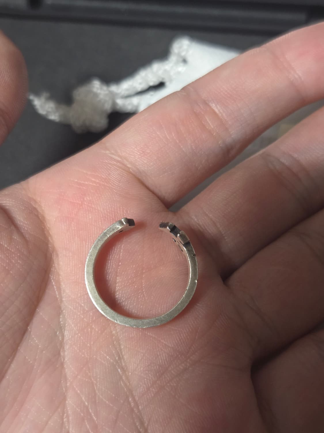 폴리테루 반지 925 실버 링 001 심볼 P 17호 상품이미지3