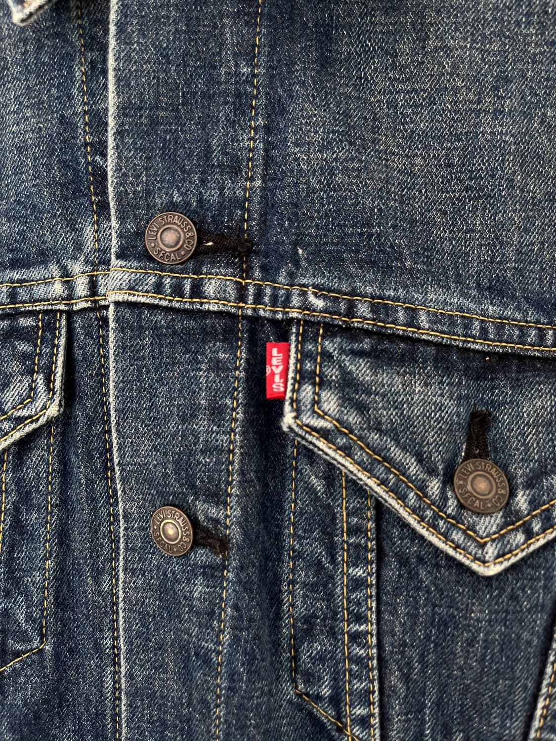90's Levi's 557 BIG E denim jacket  상품이미지3