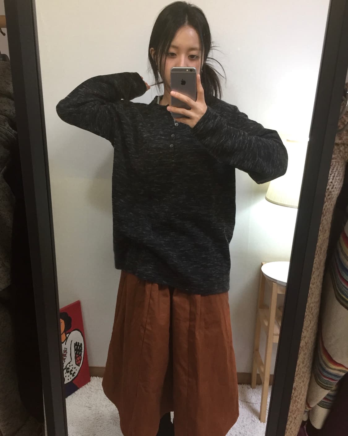 oversized heather knit top 상품이미지1